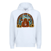 White red angus rainbow Premium Hoodie - JahusDesignShop