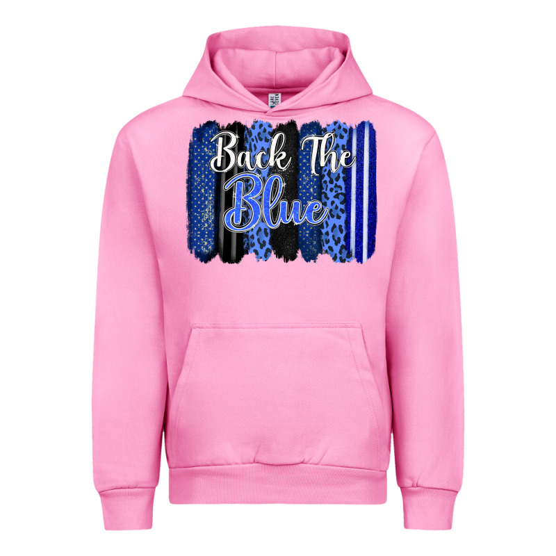 Back The Blue Brushstrokes Urban Hoodie by FaDigitalArtStudio | Teevron