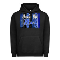 Pigment Black Back the blue brushstrokes Urban Hoodie - FaDigitalArtStudio