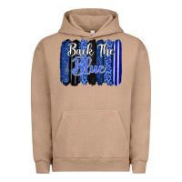Pigment Burro Back the blue brushstrokes Urban Hoodie - FaDigitalArtStudio