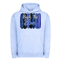 Pigment Grape Ice Back the blue brushstrokes Urban Hoodie - FaDigitalArtStudio