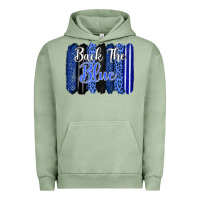 Pigment Oil Green Back the blue brushstrokes Urban Hoodie - FaDigitalArtStudio