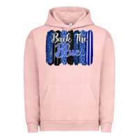 Pigment Salmon Back the blue brushstrokes Urban Hoodie - FaDigitalArtStudio