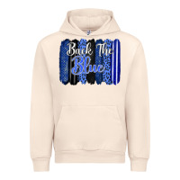 Sandshell Back the blue brushstrokes Urban Hoodie - FaDigitalArtStudio