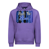 Tulip Back the blue brushstrokes Urban Hoodie - FaDigitalArtStudio