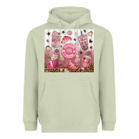 Matcha cafecito y chisme with leopard tumbler tbs Heavyweight Hoodie - TumblerDesignByShophia