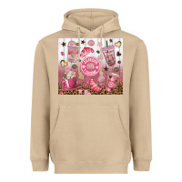 Mushroom cafecito y chisme with leopard tumbler tbs Heavyweight Hoodie - TumblerDesignByShophia