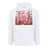 White cafecito y chisme with leopard tumbler tbs Heavyweight Hoodie - TumblerDesignByShophia