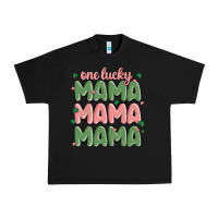 Black one lucky mama Urban Heavy Tee - MaliasSmallBusiness