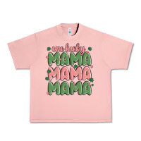Salmon one lucky mama Urban Heavy Tee - MaliasSmallBusiness