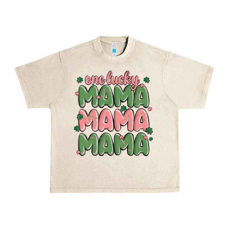 One Lucky Mama Urban Heavy Tee by MaliasSmallBusiness | Teevron