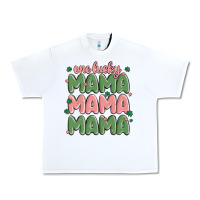 White one lucky mama Urban Heavy Tee - MaliasSmallBusiness