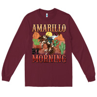Burgundy amarillo by morning Long Sleeve Tee - MaliasSmallBusiness