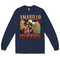 Navy amarillo by morning Long Sleeve Tee - MaliasSmallBusiness