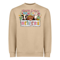Mushroom happy easter heifers Heavyweight Sweatshirt - MaliasSmallBusiness