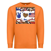 Carrot peace love america Premium Sweatshirt - TumblerDesignByShophia