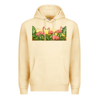 Pina Colada flamingos with sunset Premium Hoodie - TumblerDesignByShophia