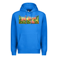 True Royal flamingos with sunset Premium Hoodie - TumblerDesignByShophia