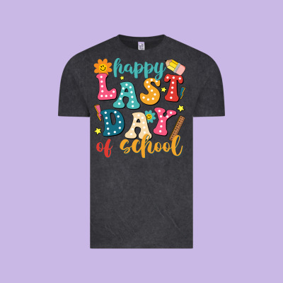 Happy Last Day Of School Vintage Tee Designed By Jahusdesignshop