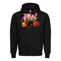 Black halloween pigs Zipper Hoodie - RanaPortraitStore