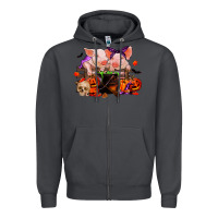 Smoke halloween pigs Zipper Hoodie - RanaPortraitStore