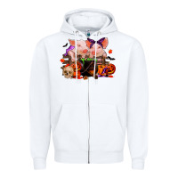 White halloween pigs Zipper Hoodie - RanaPortraitStore