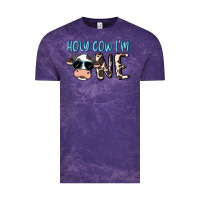 Cloud Purple holy cow i'm one Vintage Tee - MaliasSmallBusiness