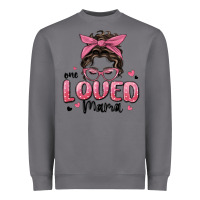 Storm one loved mama messy bun Heavyweight Sweatshirt - MaliasSmallBusiness