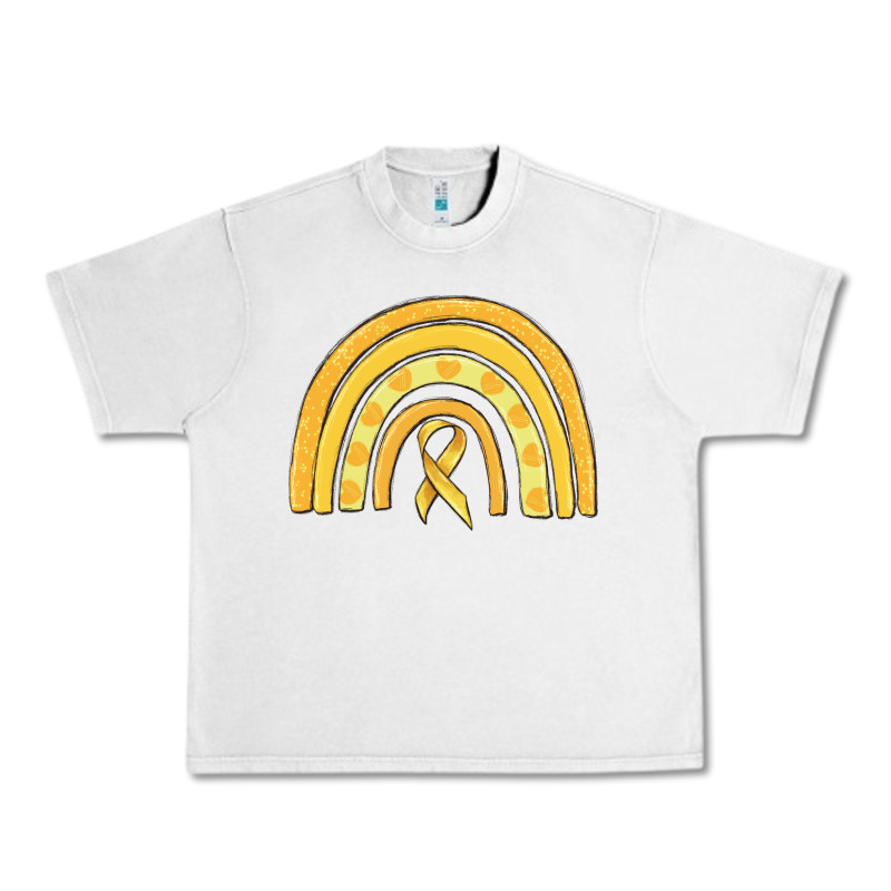 Childhood Cancer Awareness Rainbow Urban Heavy Tee by MaliasSmallBusiness | Teevron