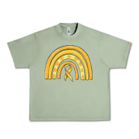 Oil Green childhood cancer awareness rainbow Urban Heavy Tee - MaliasSmallBusiness