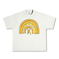 Pistachio childhood cancer awareness rainbow Urban Heavy Tee - MaliasSmallBusiness