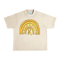 Sandshell childhood cancer awareness rainbow Urban Heavy Tee - MaliasSmallBusiness