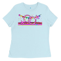 Baby Blue lgbtq lesbian  libbey glass Ladies Tee - HRA Design Shop