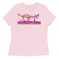 Bubblegum Pink lgbtq lesbian  libbey glass Ladies Tee - HRA Design Shop