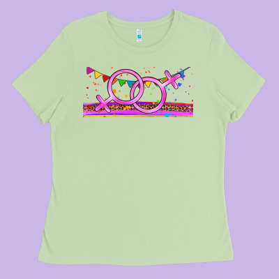 Lgbtq Lesbian  Libbey Glass Ladies Tee Designed By Hra Design Shop