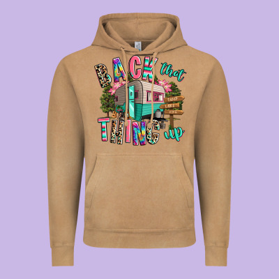 Back That Thing Up Camping Vintage Hoodie Designed By Ranaportraitstore