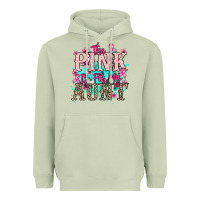Matcha The pink is for my Aunt Cancer Awareness Heavyweight Hoodie - HowdyJamesFarm