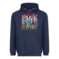 Navy The pink is for my Aunt Cancer Awareness Heavyweight Hoodie - HowdyJamesFarm