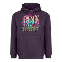 Plum The pink is for my Aunt Cancer Awareness Heavyweight Hoodie - HowdyJamesFarm