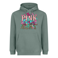 Sage The pink is for my Aunt Cancer Awareness Heavyweight Hoodie - HowdyJamesFarm