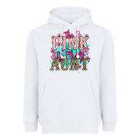 White The pink is for my Aunt Cancer Awareness Heavyweight Hoodie - HowdyJamesFarm