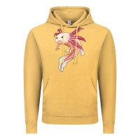 Vintage Mustard axolotl Vintage Hoodie - Jasminsmagicworld