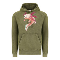 Vintage Olive axolotl Vintage Hoodie - Jasminsmagicworld