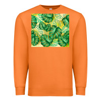 Carrot monstera leaf Premium Sweatshirt - TumblerDesignByShophia