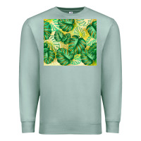 Seafoam monstera leaf Premium Sweatshirt - TumblerDesignByShophia