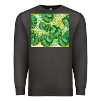 Smoke monstera leaf Premium Sweatshirt - TumblerDesignByShophia