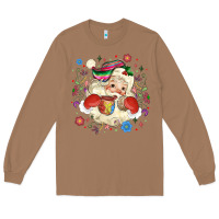 Toasted Coconut mexican christmas santa Long Sleeve Tee - MaliasSmallBusiness