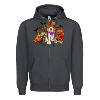 Smoke Halloween beagle dog Zipper Hoodie - RanaPortraitStore