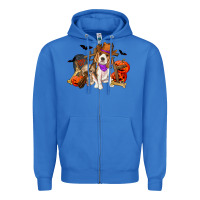 True Royal Halloween beagle dog Zipper Hoodie - RanaPortraitStore