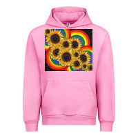 Fuchsia Pink Pride sunflower tumbler Urban Hoodie - FaDigitalArtStudio
